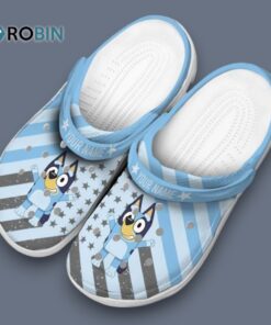 Custom Name Bluey Star spangled Graphic Classic Crocs