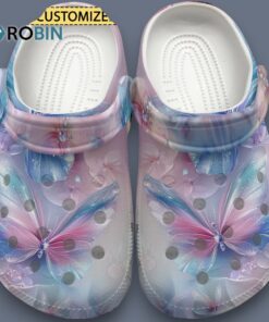 Custom Name Butterfly Animal Softy And Lightly And Beautyful Classic Crocs
