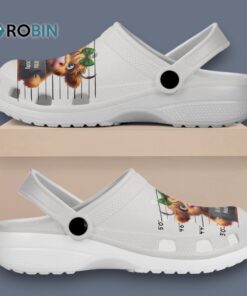 Custom Name Cute Highland Baby Cows White Classic Crocs