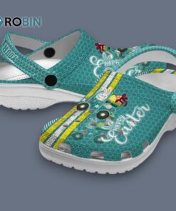 Custom Name Easter Contrasting Stripes Classic Crocs