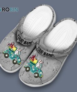 Custom Name Easter Cracked Texture Classic Crocs