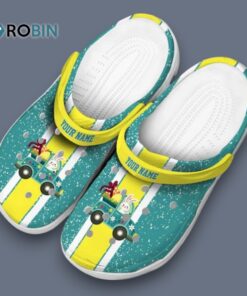 Custom Name Easter Vertical Stripes Classic Crocs