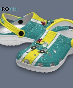 Custom Name Easter Vertical Stripes Classic Crocs