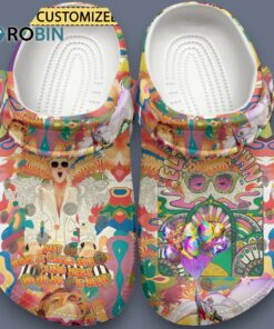 Custom Name Elton John Music Colorful Design Classic Crocs