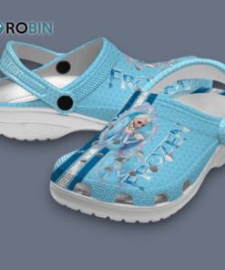 Custom Name Frozen Contrasting Stripes Classic Crocs Custom Name Frozen Contrasting Stripes Classic Crocs