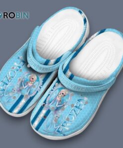 Custom Name Frozen Contrasting Stripes Classic Crocs Custom Name Frozen Contrasting Stripes Classic Crocs