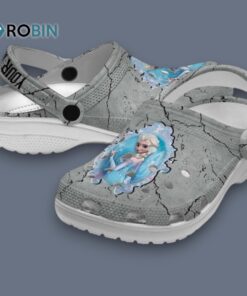 Custom Name Frozen Cracked Texture Classic Crocs