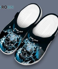Custom Name Frozen Gothic Skull Classic Crocs
