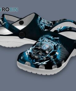 Custom Name Frozen Gothic Skull Classic Crocs