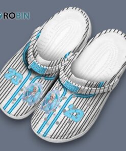 Custom Name Frozen Pinstripe Pattern Classic Crocs