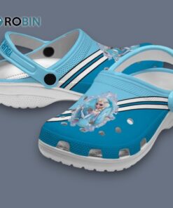 Custom Name Frozen Striped Accents Classic Crocs Custom Name Frozen Striped Accents Classic Crocs
