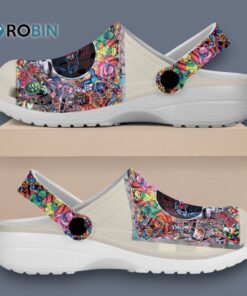 Custom Name Grateful Dead And Flower Design Classic Crocs
