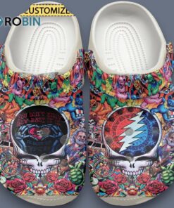 Custom Name Grateful Dead And Flower Design Classic Crocs