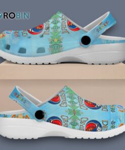 Custom Name Grateful Dead Music Hello Summer Blue Classic Crocs