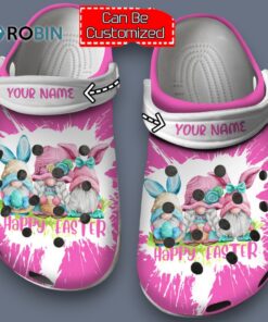 Custom Name Happy Easter Gnome Classic Crocs