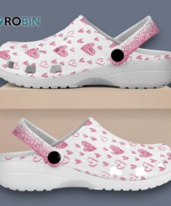 Custom Name Hearts Pattern Valentine Day New Design Classic Crocs