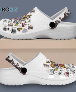 Custom Name Korn Music White Classic Crocs