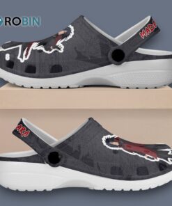 Custom Name Madara Uchiha Naruto Anime Gray Classic Crocs Custom Name Madara Uchiha Naruto Anime Gray Classic Crocs