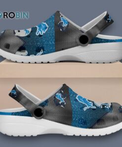 Custom Name Mickey And Detroit Lions Nfl Sport Blue Classic Crocs