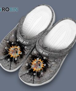 Custom Name Moana Cracked Ground Texture Classic Crocs