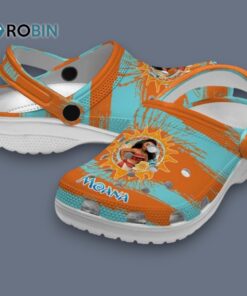 Custom Name Moana Paint Splatter Graphics Classic Crocs Custom Name Moana Paint Splatter Graphics Classic Crocs