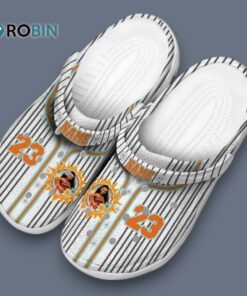 Custom Name Moana Pinstripe Pattern Classic Crocs
