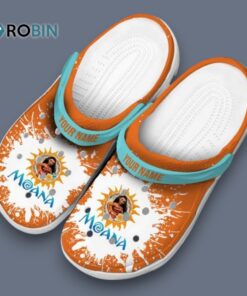 Custom Name Moana Splash Art Classic Crocs Custom Name Moana Splash Art Classic Crocs