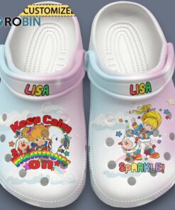 Custom Name Rainbow Brite Tv Series Keep Calm Rainbow On Sparkle Classic Crocs Custom Name Rainbow Brite Tv Series Keep Calm Rainbow On Sparkle Classic Crocs