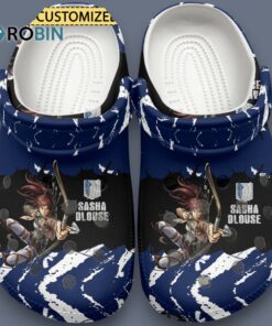 Custom Name Sasha Blouse Attack On Titan Anime Classic Crocs