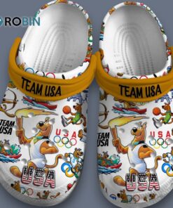 Custom Name Scooby Doo Cartoon Olimpic Team Usa Classic Crocs Custom Name Scooby Doo Cartoon Olimpic Team Usa Classic Crocs