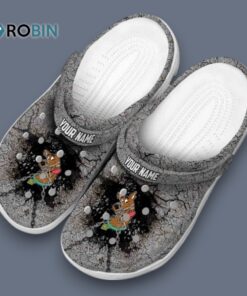Custom Name Scooby Doo Cracked Ground Texture Classic Crocs