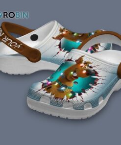 Custom Name Scooby Doo Led Light White Classic Crocs