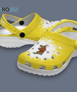 Custom Name Scooby Doo Splatter Background Classic Crocs