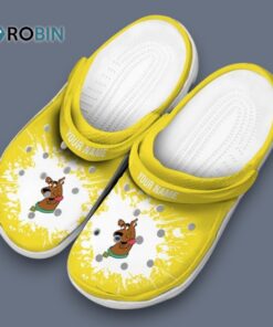 Custom Name Scooby Doo Splatter Background Classic Crocs
