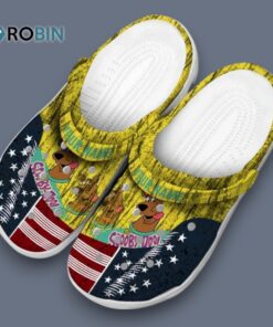 Custom Name Scooby Doo Star spangled Side Pattern Classic Crocs Custom Name Scooby Doo Star spangled Side Pattern Classic Crocs
