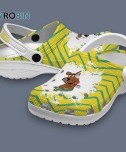 Custom Name Scooby Doo Zigzag Paint Classic Crocs