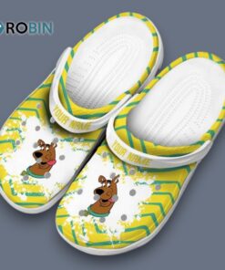 Custom Name Scooby Doo Zigzag Paint Classic Crocs
