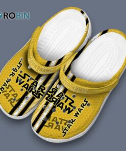 Custom Name Star Wars Contrasting Stripes Classic Crocs