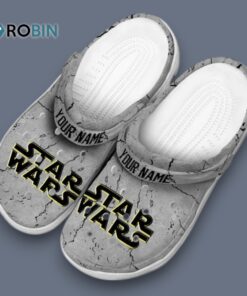 Custom Name Star Wars Cracked Texture Classic Crocs