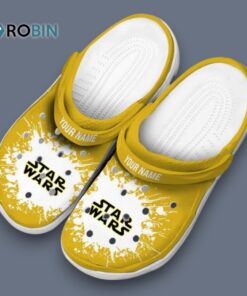 Custom Name Star Wars Splatter Background Classic Crocs