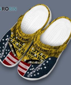 Custom Name Star Wars Star Spangled Side Pattern Classic Crocs