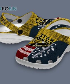 Custom Name Star Wars Star Spangled Side Pattern Classic Crocs