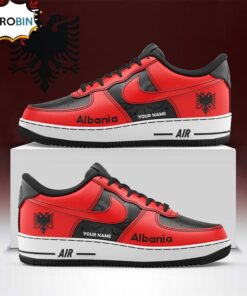 Customize Albania Flag & Coat of Arms Air Force Sneakers – Custom Edition