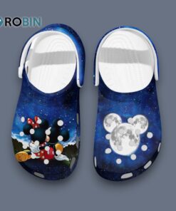 Customized Starry Night Mickey & Minnie Mouse Cartoon Classic Crocs Customized Starry Night Mickey & Minnie Mouse Cartoon Classic Crocs