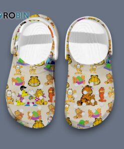 Cute Garfield Cat Cartoon 3D Printed Crocs