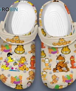 Cute Garfield Cat Cartoon 3D Printed Crocs