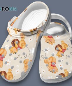 Cute Heart warming Winnie The Pooh Cartoon Classic Crocs