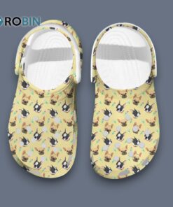 Cute Puppies French Bulldogs And Tulips Pattern Clogs Shoes