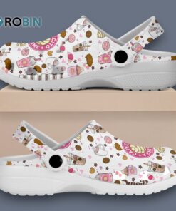 Cute White Cafecito Y Chisme Custom Classic Crocs