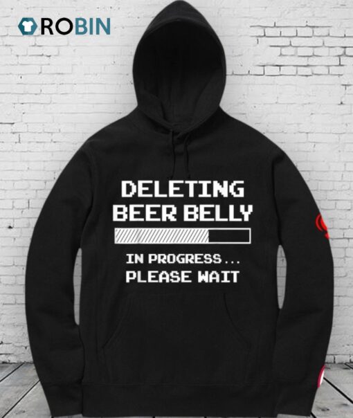 Deleting Beer Belly Please Wait Loading Bar Shirt